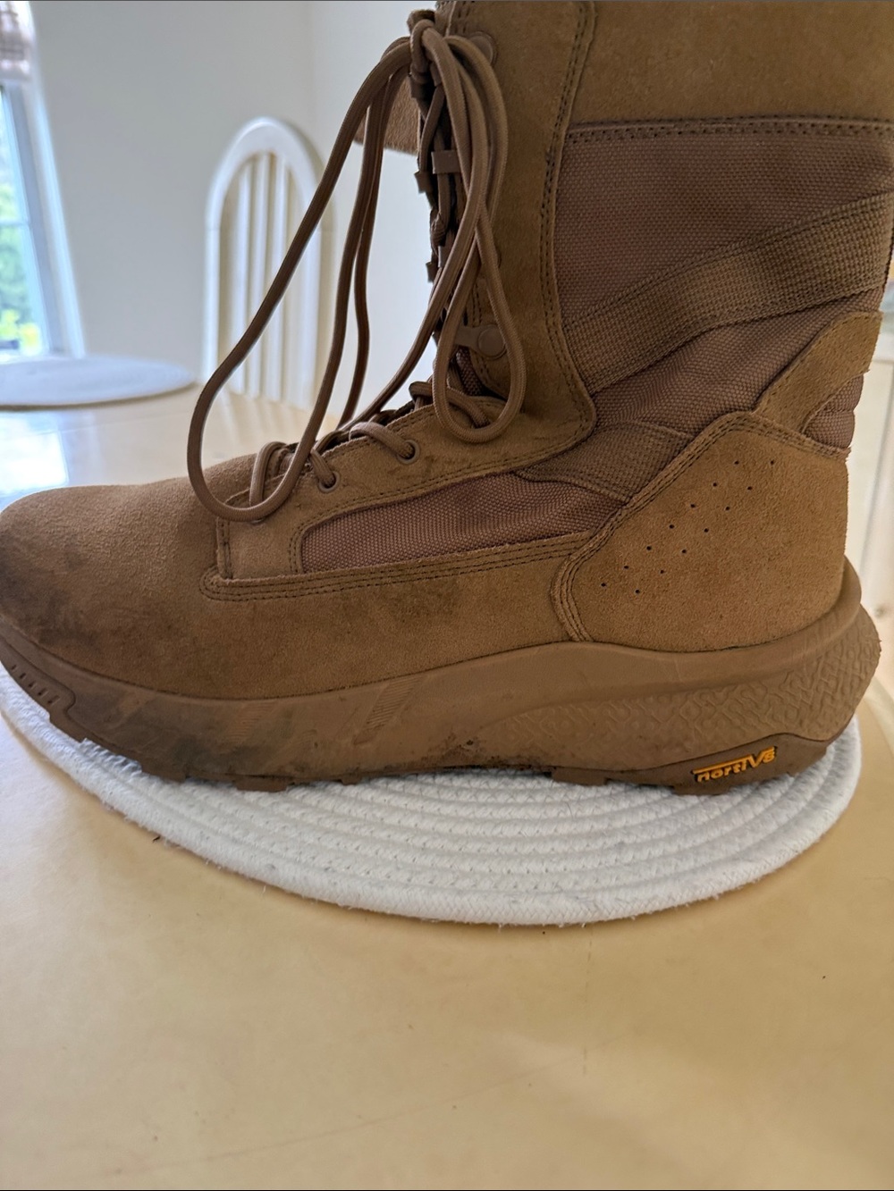 Tactical Men's Boot in Coyote Brown - Rugged Lace-Up Field Boot